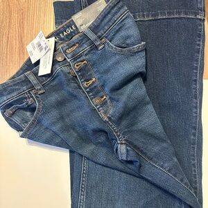 American Eagle Outfitters High Rise Blue Jeans